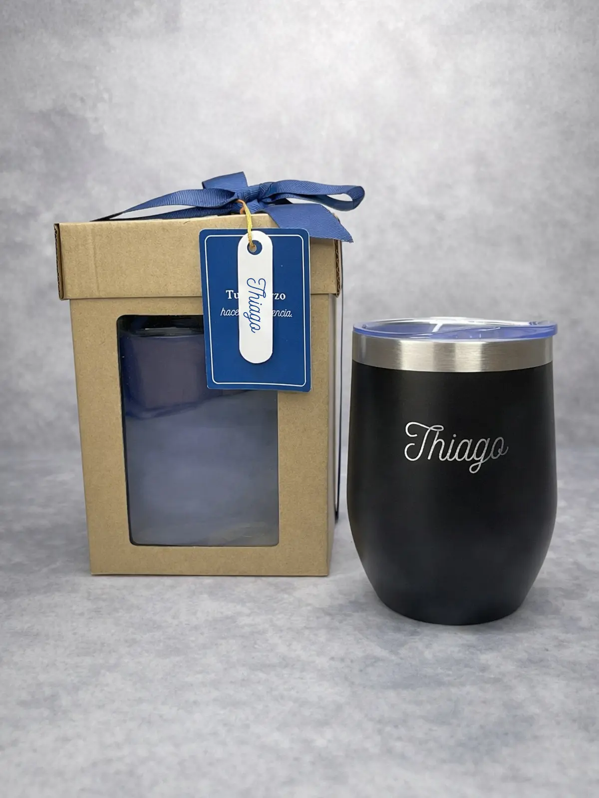 Regalo corporativo con vaso mug grabado láser