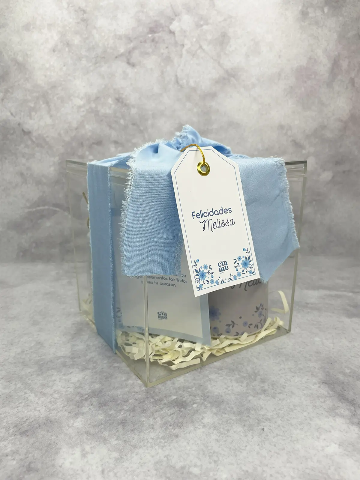 Regalo cumpleaños personalizado con taza sublimada, libreta A6 personalizada, jar galletas Chips Ahoy